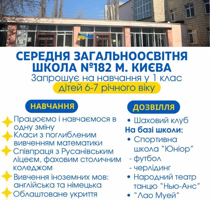 Набір майбутніх перших класів. Чекаємо!